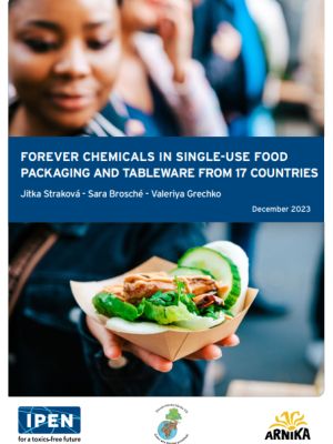 Forever Chemicals in Single-Use Food Packaging and Tableware from 17 Countries