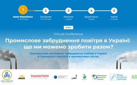 Virtual conference “Industrial air pollution Ukraine 2020”