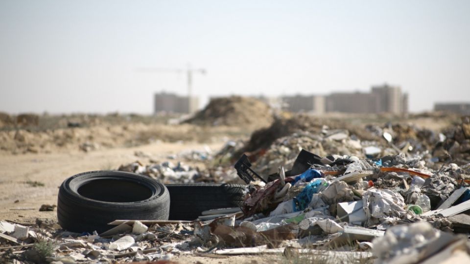 Illegal waste dump Aktau