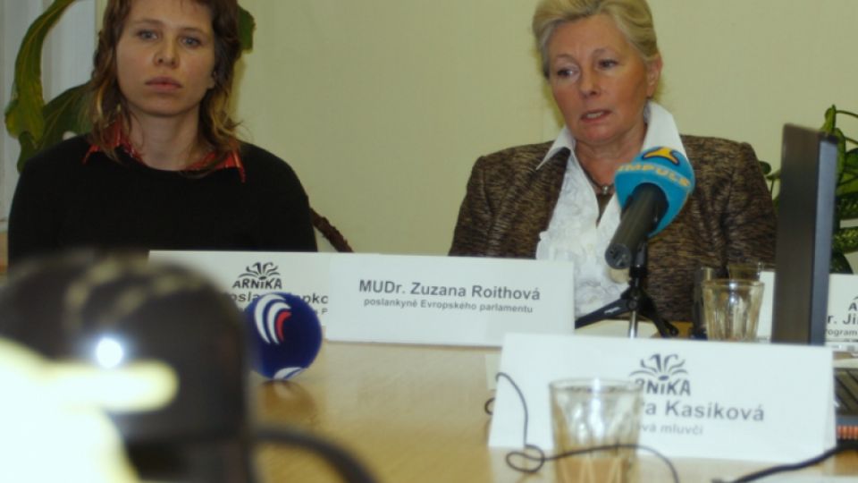 Press conference with deputy of EU Zuzana Roithová 8.12.2008
