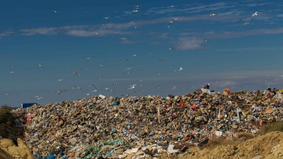 New municipal waste landfill of Aktau city at Bayandi village