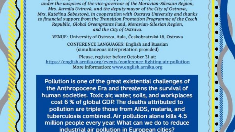 Konference "Za čistý vzduch v průmyslových městech Evropy"